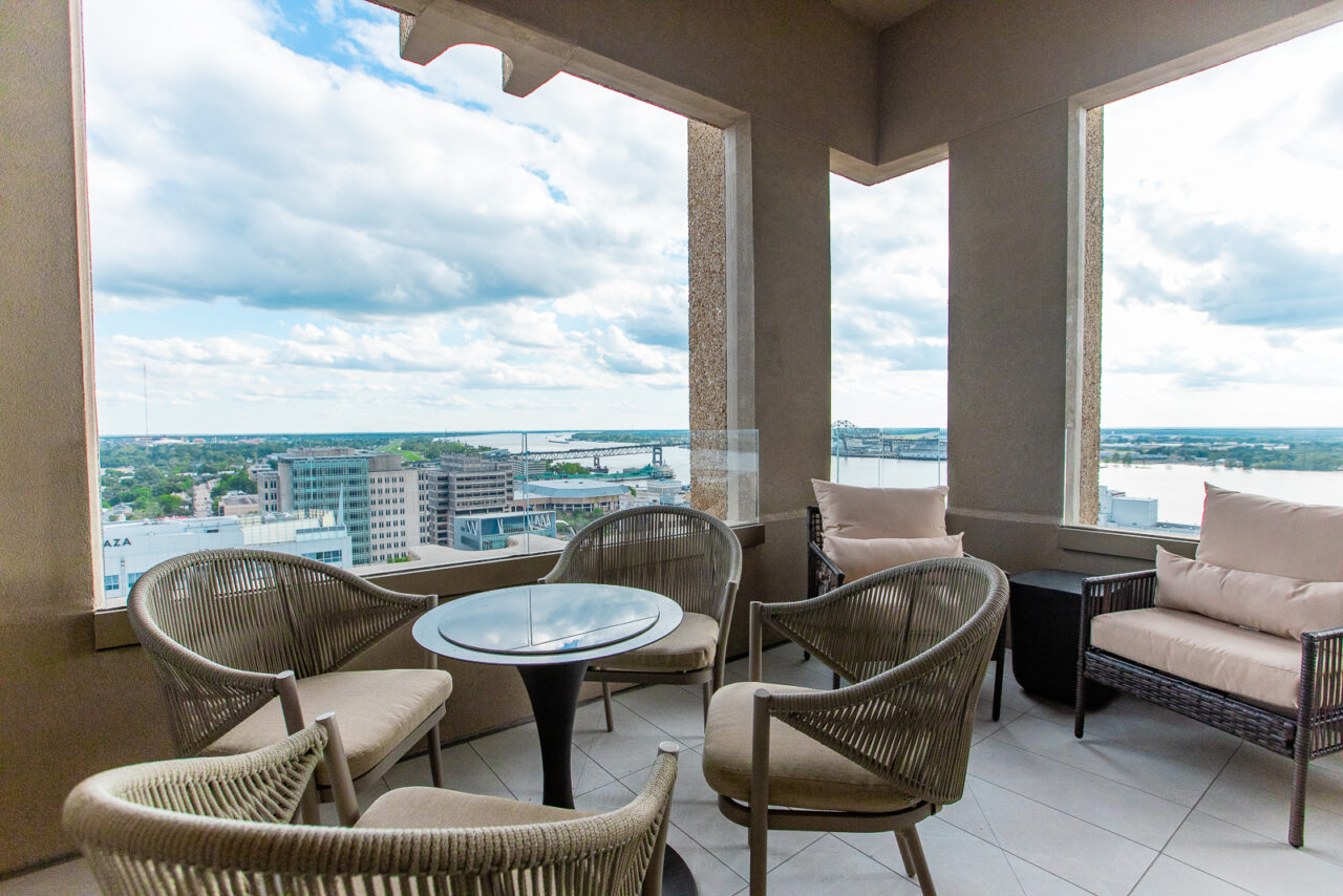 private balcony with views